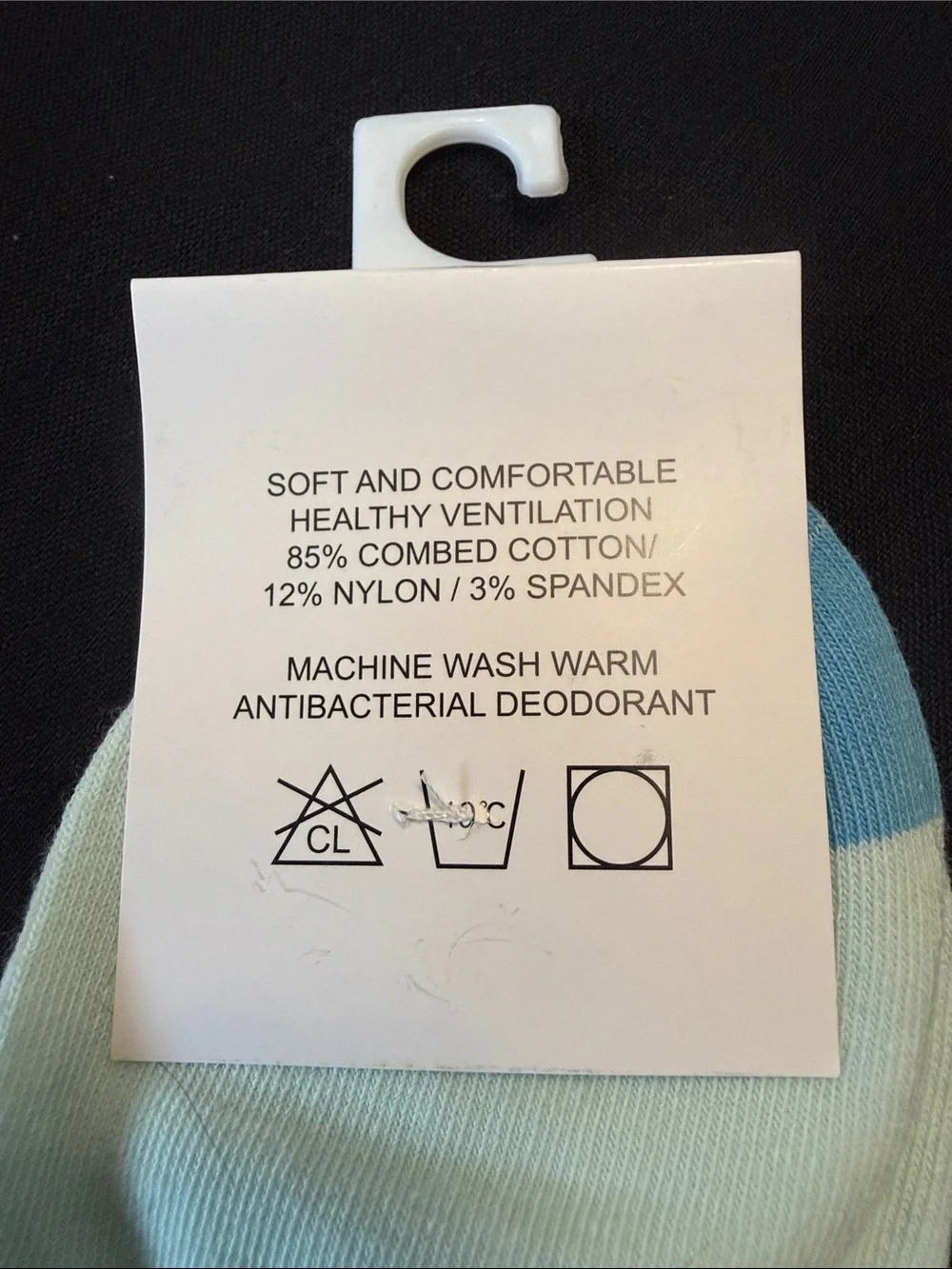 Nike Light Blue and White Ankle Athletic Socks - Cushioned Support